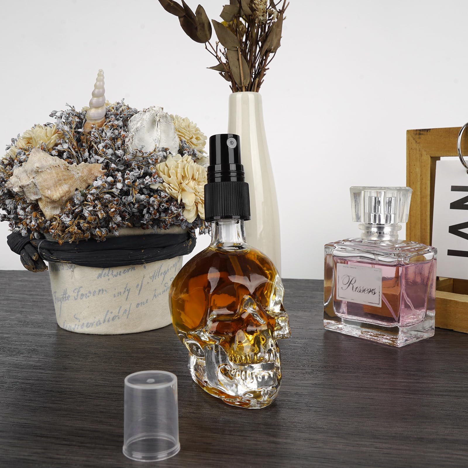 Amazon.co.jp: JANKOW スカル型 香水アトマイザー 60ml スカルスプレー